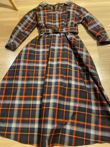 And couture 체크 셔츠 원피스
