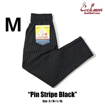 Cookman Chef Pants 셰프 팬츠 스트라이프 블랙