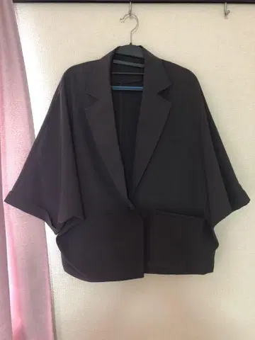 하프 쓰리 블루 자켓
