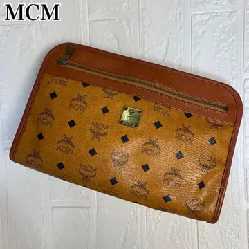 MCM 엠씨엠 세컨드 백 클러치백 비세토스 브라운