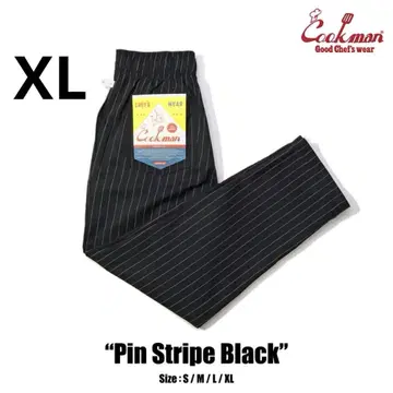 Cookman Chef Pants 셰프 팬츠 스트라이프 블랙