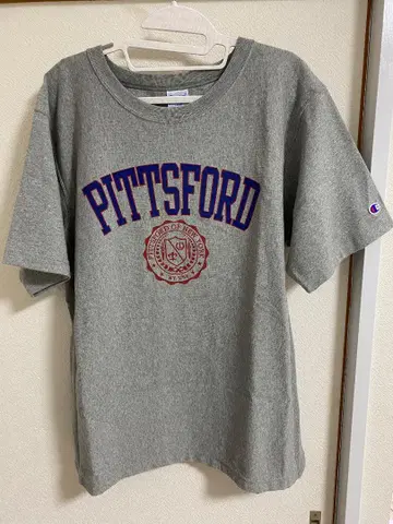 Champion 챔피온 PITTSFORD 칼리지 티셔츠 그레이