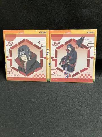 NARUTO-나루토-질풍전 트레이딩 미니 색지 우치하 이타치 2장 세트