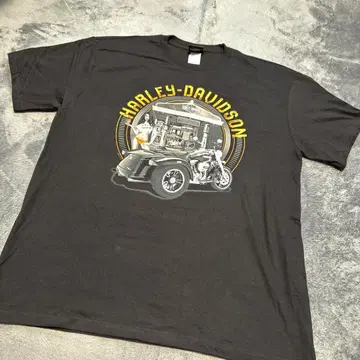 HARLEY-DAVIDSON 바이크 걸 T 스컬 윙! USA제 XL
