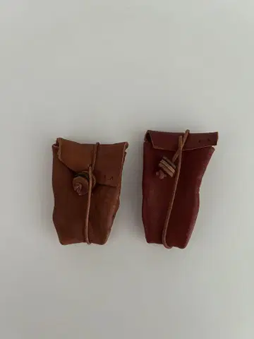 가죽 미니 파우치 2개