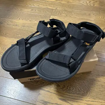 Teva 허리케인 XLT2 블랙 스포츠 샌들 US8 26cm