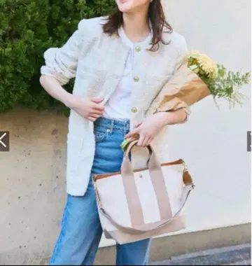 스카치 그레인 네오 가죽 토트 백 숄더 스트랩 포함 M