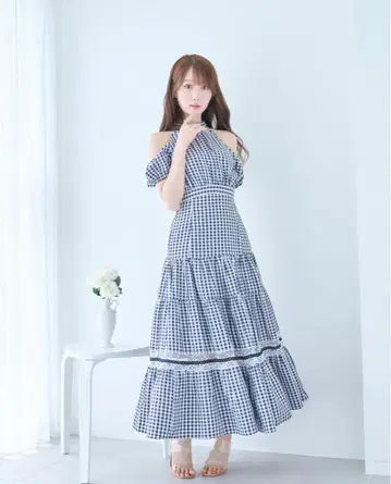 Rose Muse 깅엄 체크 셋업