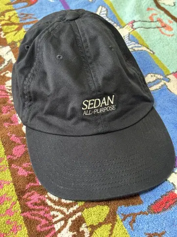 SEDAN ALL-PURPOSE 로고 코튼 캡 네이비