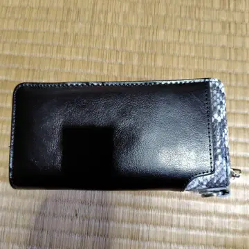 가죽 장지갑 블랙