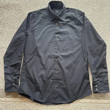 JIL SANDER 질 샌더 남성용 블랙 긴팔 셔츠 L