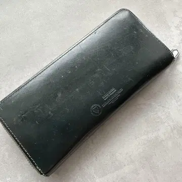 일본제 브라이들 가죽 그린 천연 가죽 장지갑
