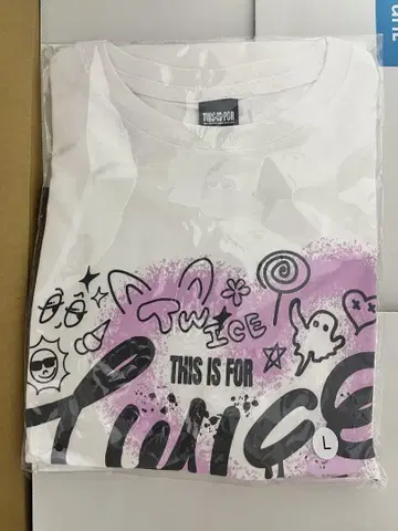 TWICE 티셔츠 L 사이즈 화이트