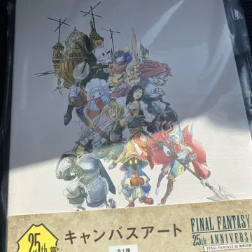 FF9 복권 25th 라스트 원 상 캔버스 아트
