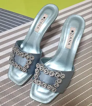 DIANA 22.5cm 라이트 블루 비쥬 뮬