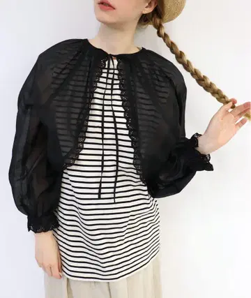새상품 하우피아 베이비 볼레로 블랙