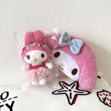 마이멜로디 봉제 인형 마스코트 파우치 세트