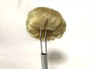 인형 가발 옷깃 컬 금발 4.5 ~ 5 인치