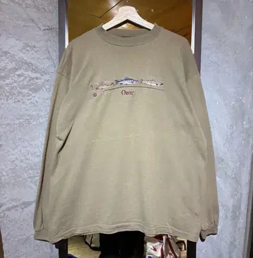 90's ORVIS 트라우트 연어 패턴 T