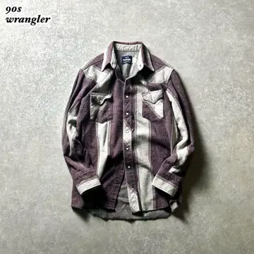90s 랭글러 wrangler 헤비 프리넬 웨스턴 셔츠 뱀 프리넬