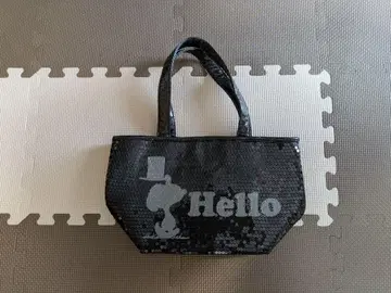 스누피 스팽글 토트백