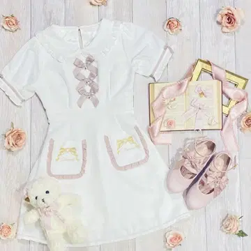 LIZLISA 프릴 포켓 원피스