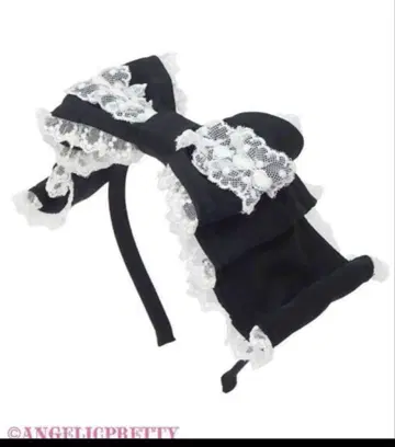 Angelic Pretty 쿤린 머리띠 블랙