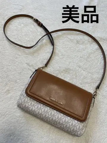 마이클코어스 숄더백 브라운/베이지