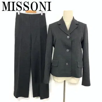 LA5050 MISSONI 미쏘니 팬츠 수트 셋업 그레이 40