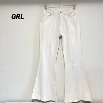 GRL 그레일 플레어 데님 청바지 부츠 컷 롱 레그 S