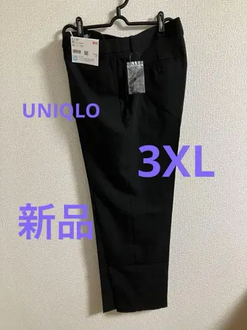 택 포함 새상품 유니클로 감동 슬림 팬츠 긴 길이 블랙 3XL 빅 사이즈