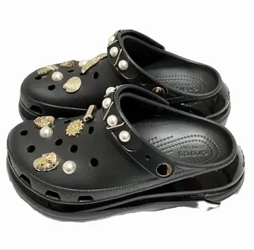 Crocs 블랙 클로그 샌들