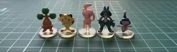 포켓몬 피규어 뮤우 루카리오 나옹(냐스) 마네네 우소하치 5종 세트