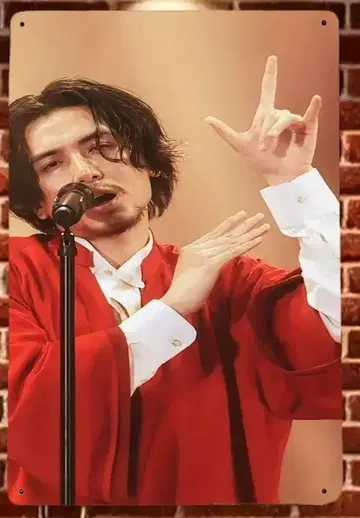 후지이 카제 금속제 포스터 E