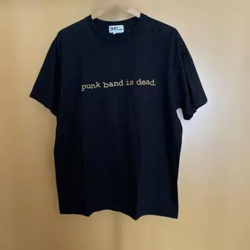 punk band is dead BiSH 프린트 티셔츠(검 밴딩 T)