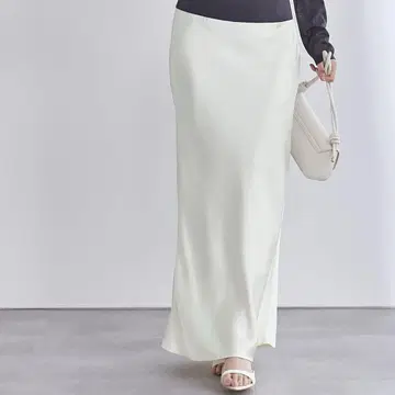 유어스 새틴 머메이드 맥시 스커트 ur's