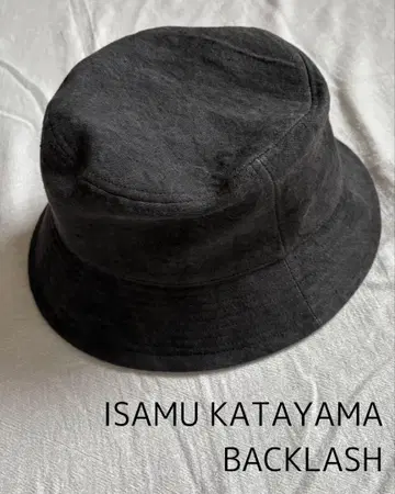 ISAMU KATAYAMA BACKLASH 사이즈 3 린넨 버킷 햇