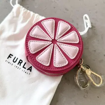 FURLA 훌라 코인 케이스 키링 참 플라워 꽃 후르츠