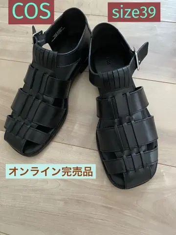 미사용 새상품 코스 LEATHER FISHERMAN SANDALS