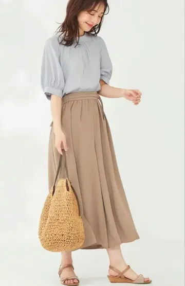 미사용 택 포함 anysis 세탁 가능한 드레이프감 와이드 팬츠