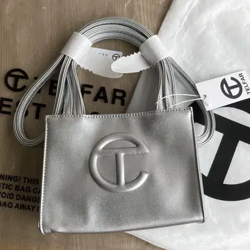 Telfar 미니 숄더백 실버 S 사이즈
