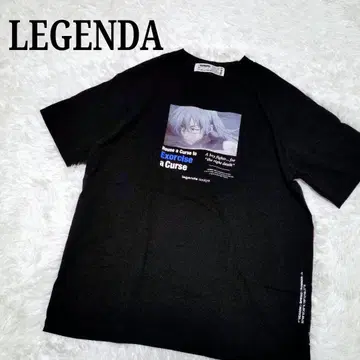 LEGENDA 주술회전 마히토 콜라보 티셔츠 블랙 레전드 검정