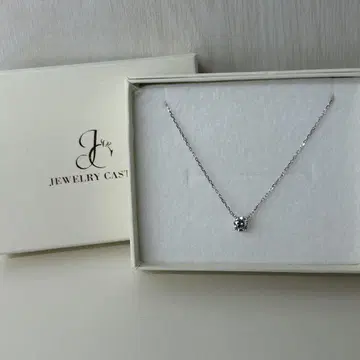 주얼리 또는 캐슬 지르코니아 0.5ct 실버 925 목걸이