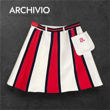 아르치비오 ARCHIVIO 스커트 골프 화이트 스테디셀러