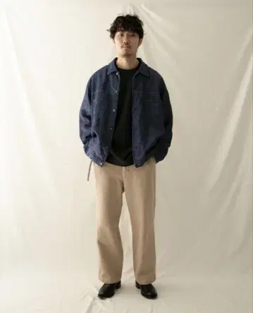 confect 린넨 데님 자켓
