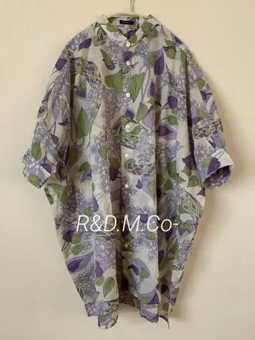올드 맨즈 테일러 R&D.M.Co- 밴드 카라 블라우스