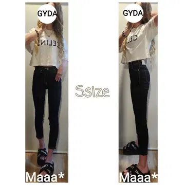 TINY GYDA 하이 웨스트 원 워시 스키니 팬츠 S