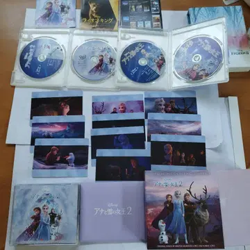 안나와 눈의 여왕 1과 2 DVD 및 블루레이 세트