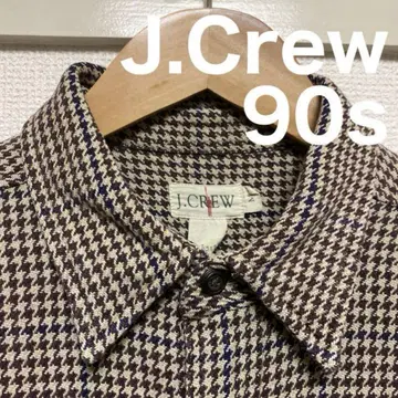 J.Crew 90s 하운드투스 체크 셔츠 자이언트 태그 올드맨 태그