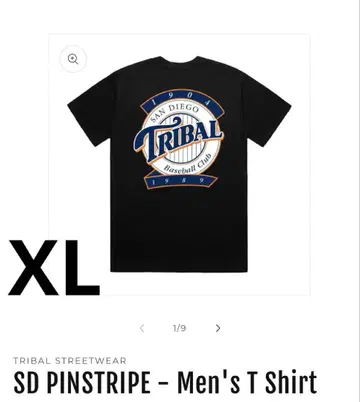 TRIBAL SD PINSTRIPE 남성용 티셔츠 2025년
